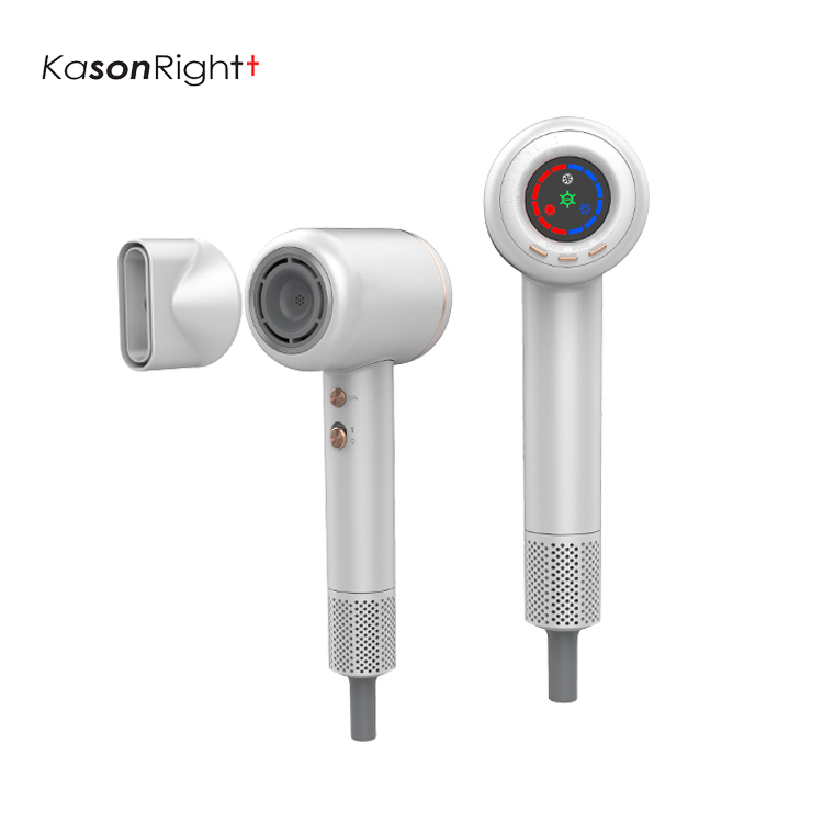 LED Ekran Fırçasız Yüksek Hızlı Motor, Kıvırcık Pürüzsüzleştirici Klima, Süper Sessiz Saç Kurutma Makinesi, Kadın Hediye